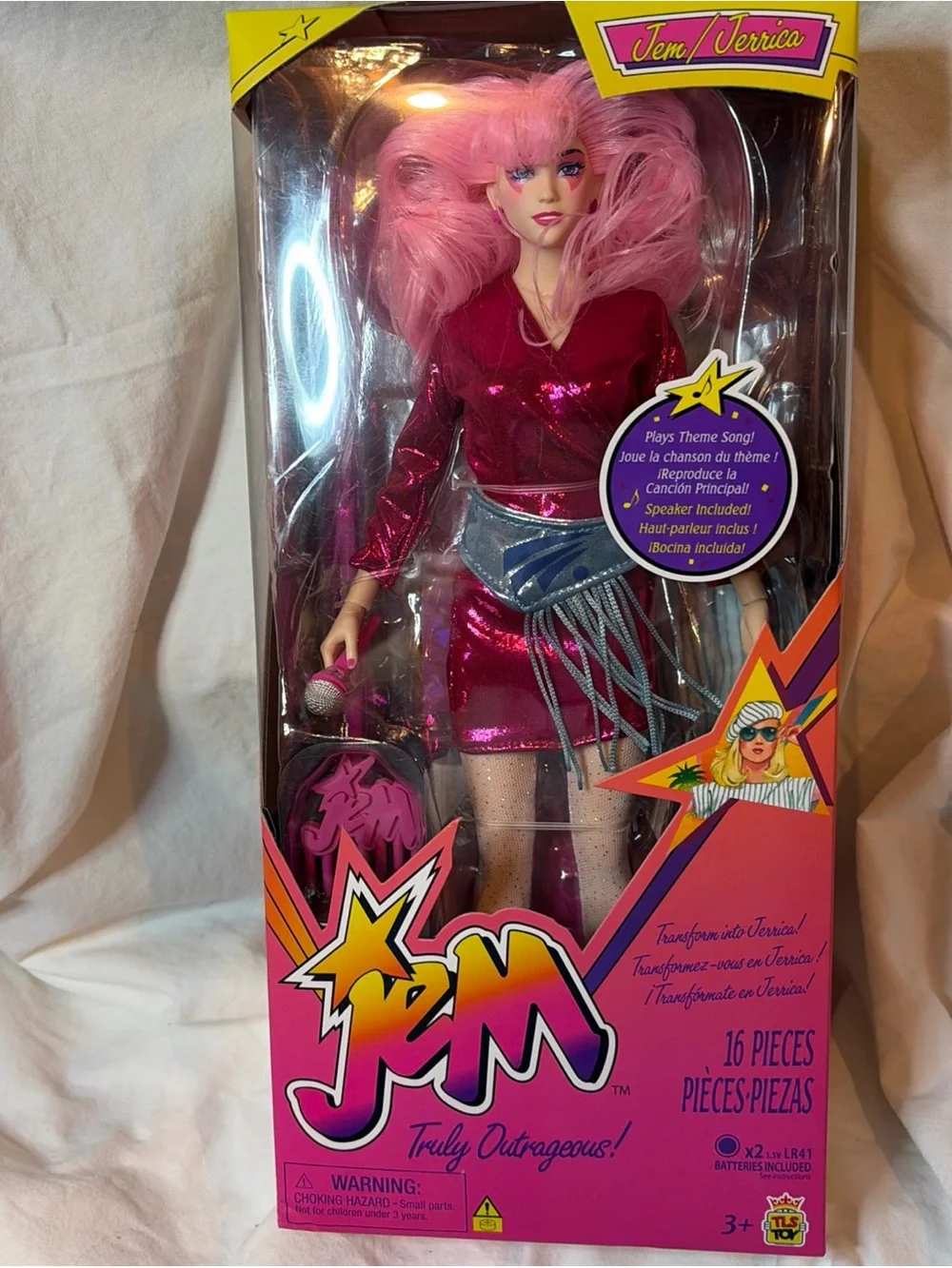 Jem & The Holograms Pink Doll - Collectible Toy